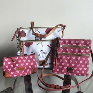 Dooney & Bourke Washington Nationals Shoulder Purse, Crossbody Bag & Makeup Bag